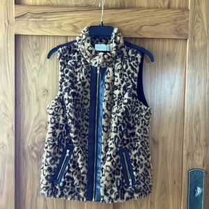 Chicos Vest with animal print